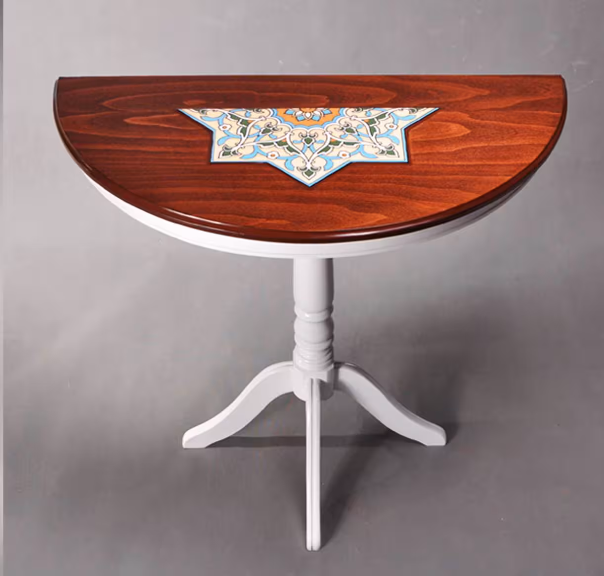 میز نیم دایره ناهارخوری تک سه نفره رایکا مدل HEDI-40B