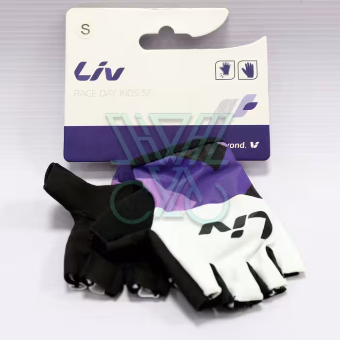 دستکش دوچرخه سواری کودک - نیم انگشت - لیو - Race Day Kids SF Liv