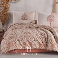 روتختی بژ سالمونی طرح اسلیمی کاوری مدل Alava