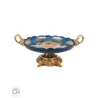 میوه خوری دکوری پایه برنز سرمه ای گلدکیش مدل GK5035