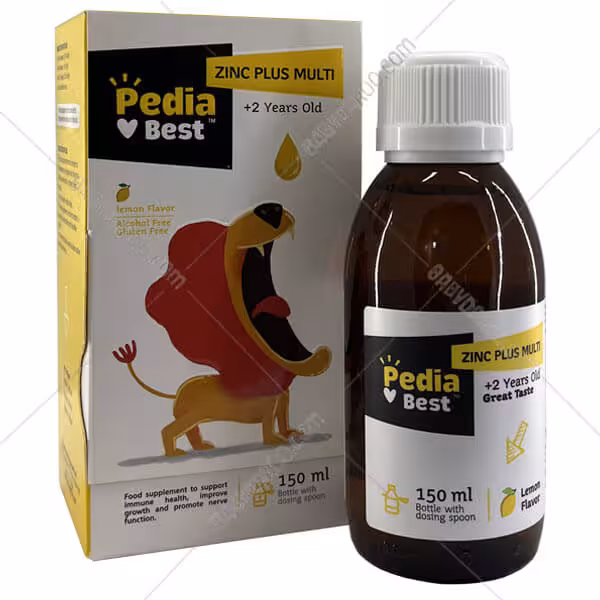 شربت زینک پلاس مولتی پدیابست مخصوص کودکان