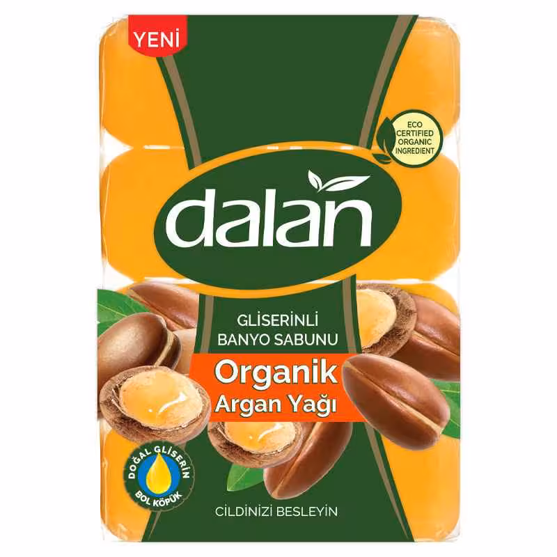 صابون ارگانیک دالان حاوی روغن آرگان و گلیسیرین 4 عددی