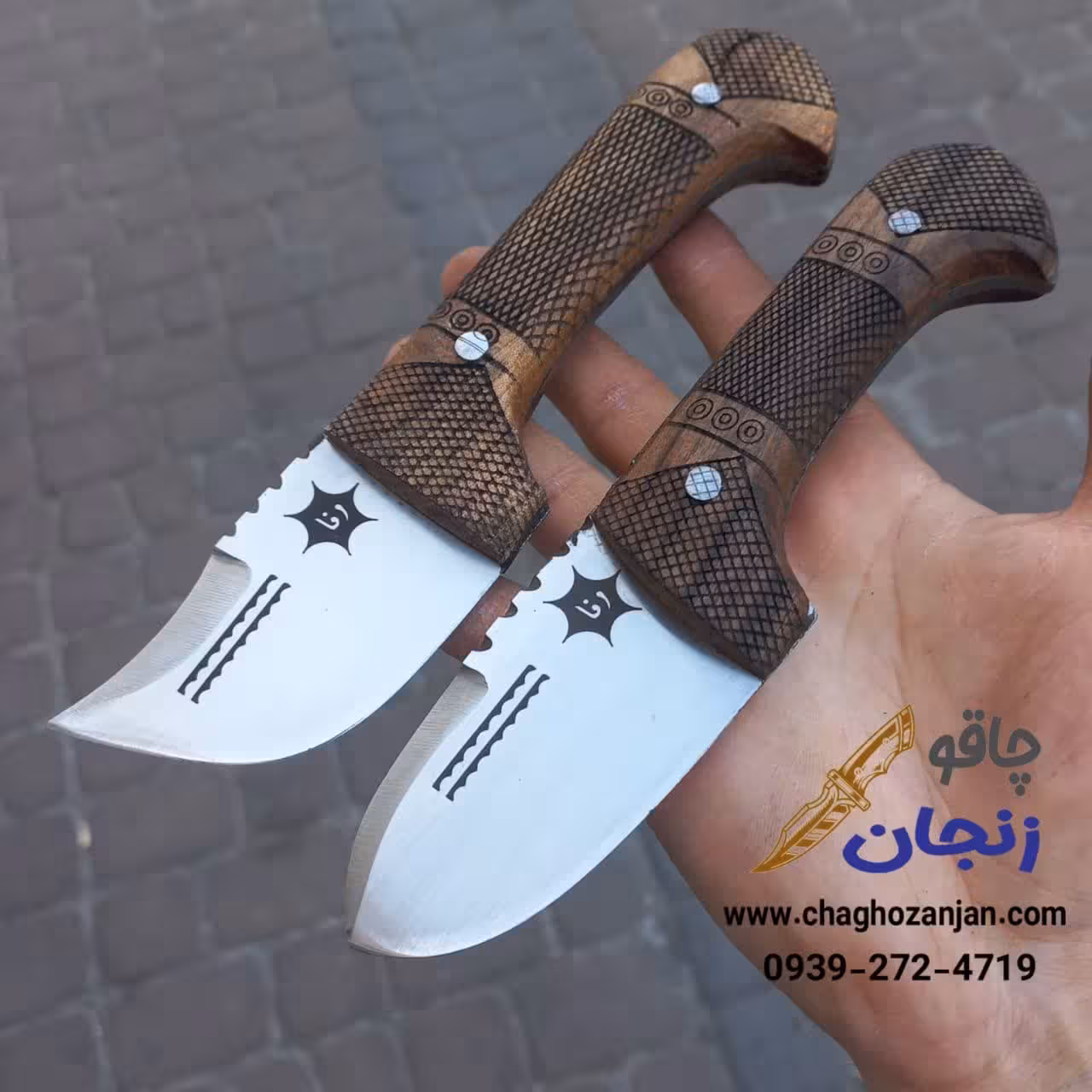 چاقو وفا مدل پوست کن و تیزی | تیغه فولاد فنر