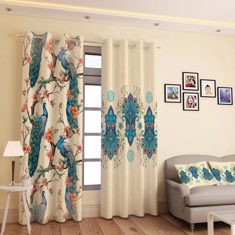 پرده پانچی کد 555 (طرح طاووس)