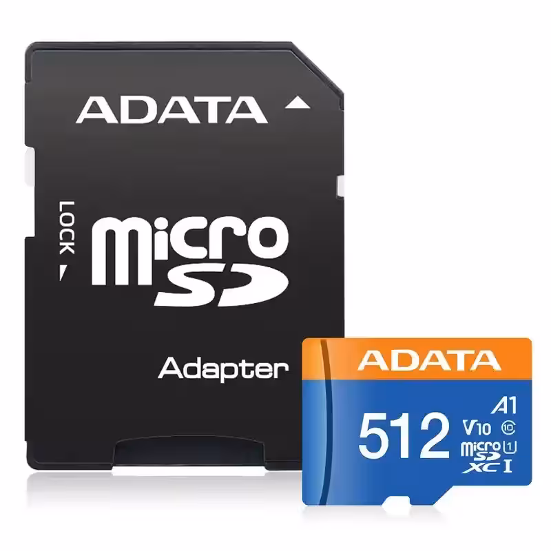 کارت حافظه ای‌دیتا 512 گیگ ADATA Premier 100MB/s همراه با خشاب