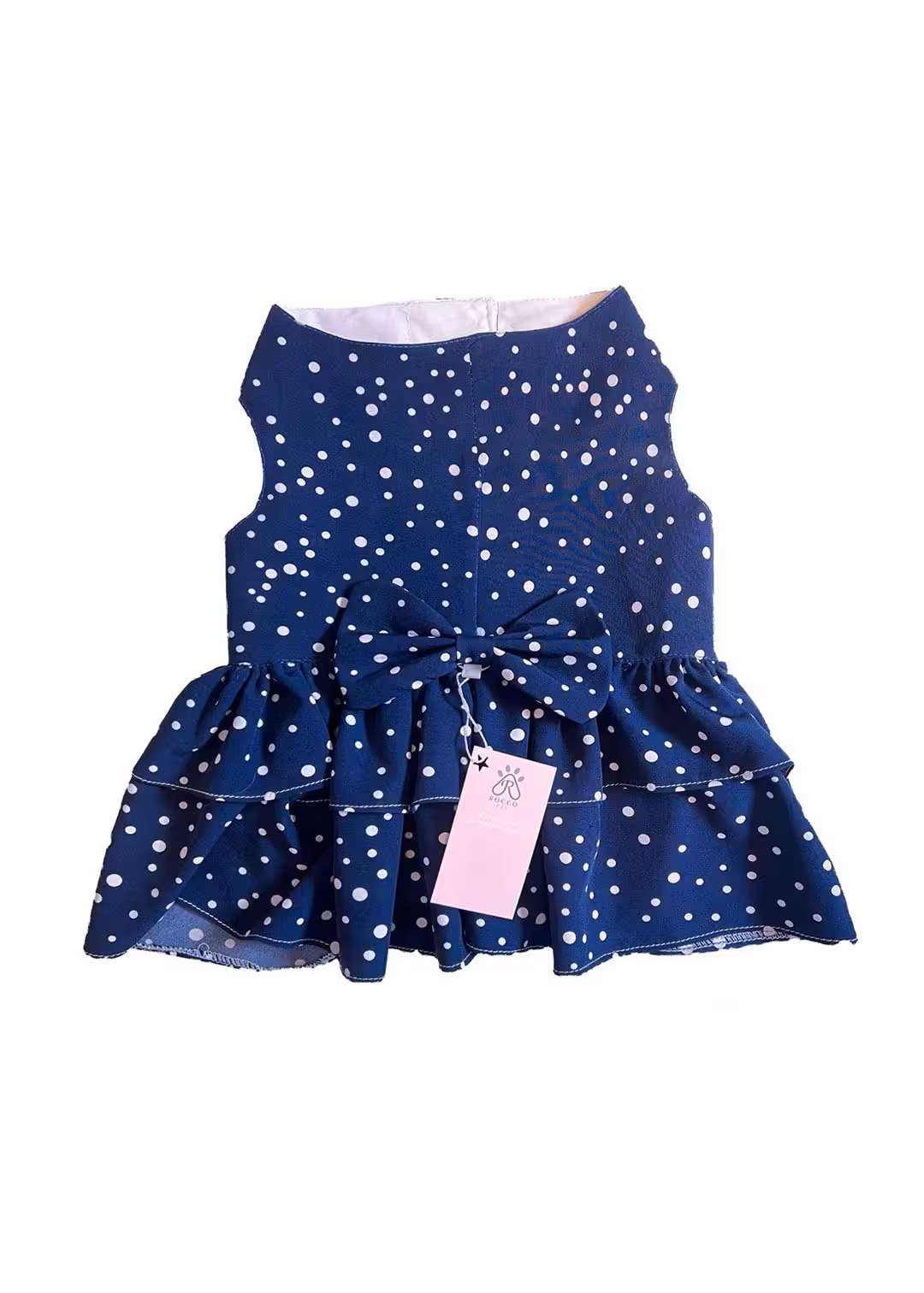 پیراهن خالدار سرمه ای