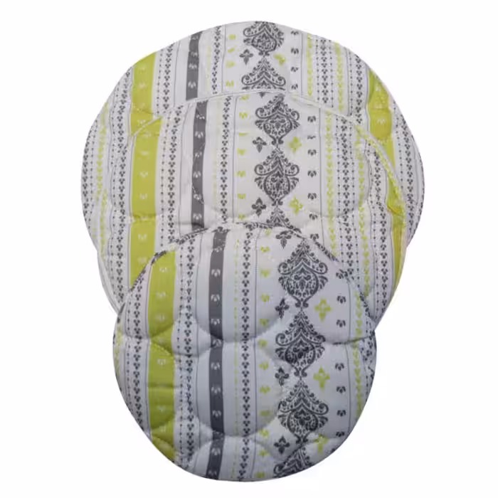 سولینا ست دم کنی 3 عددی طرح دار زرد-طوسی