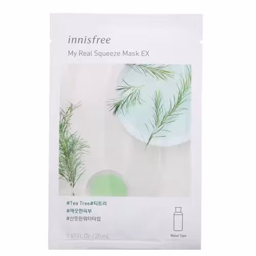 ماسک ورقه ای چای سبز اینسفری کره ای | Innisfree TeaTree Mask
