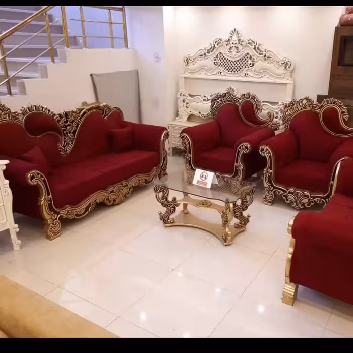 ست مبلمان هفت نفره رنگ بندی انتخابی 