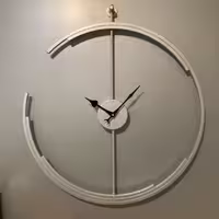 ساعت دیواری فلزی مدرن طرح هلال ماه قطر 60 