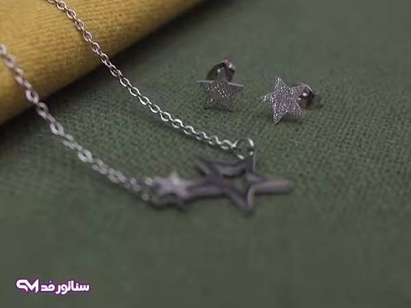 نیم ست استیل مدل ستاره N8152