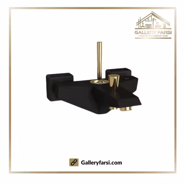 شیر حمام شودر مدل تیفانی مشکی طلا