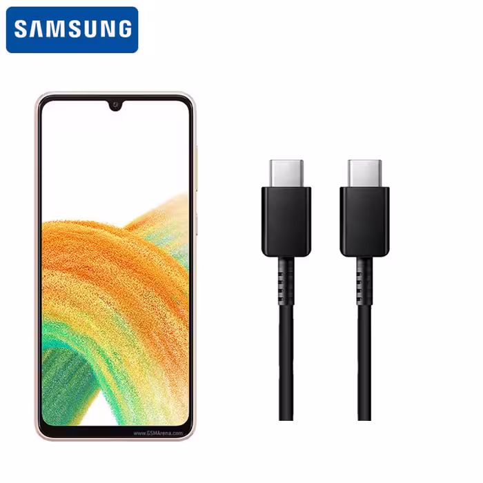 کابل شارژ سامسونگ A33 5G فست شارژ تایپ سی به تایپ سی Samsung Type C Cable EP-DG977 3A