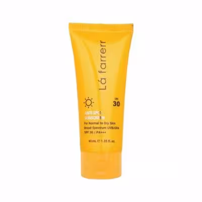 کرم ضد آفتاب و ضد لک SPF30 لافارر مناسب پوست خشک و معمولی حجم 40 میلی لیتر - بی رنگ