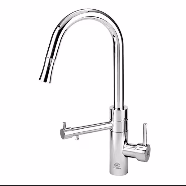 شیر ظرفشویی دومنظوره شلنگدار قهرمان مدل تتراس