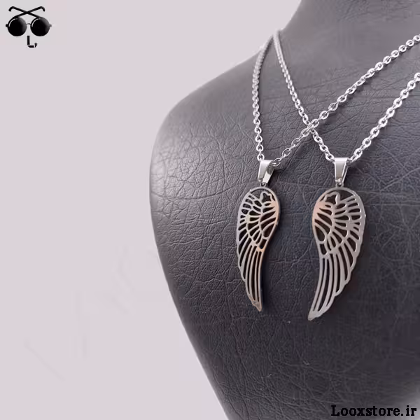 گردنبند ست استیل بال فرشته