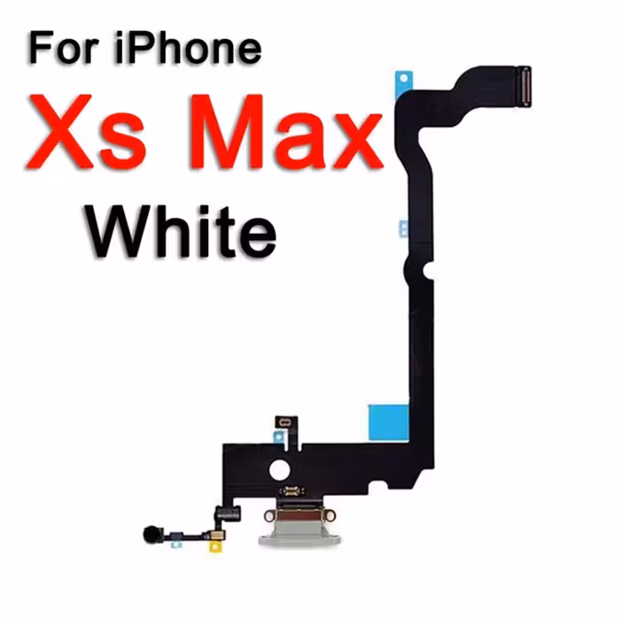 فلت شارژ روکاری آیفون XS MAX (رنگ سفید)