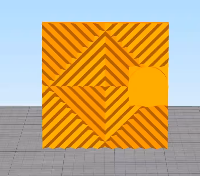 مدل سه بعدی دیوار شیاردار (STL)