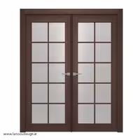 درب نشیمن دو لنگه با شیشه مشجر کد 1147