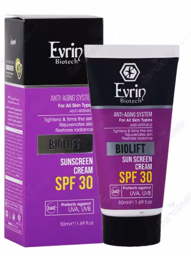 کرم ضد آفتاب ضد چروک SPF30 بایولیفت