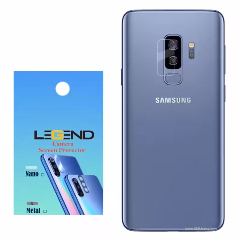 محافظ لنز دوربین لجند مدل نانو گلس مناسب برای موبایل سامسونگ Galaxy S9 Plus