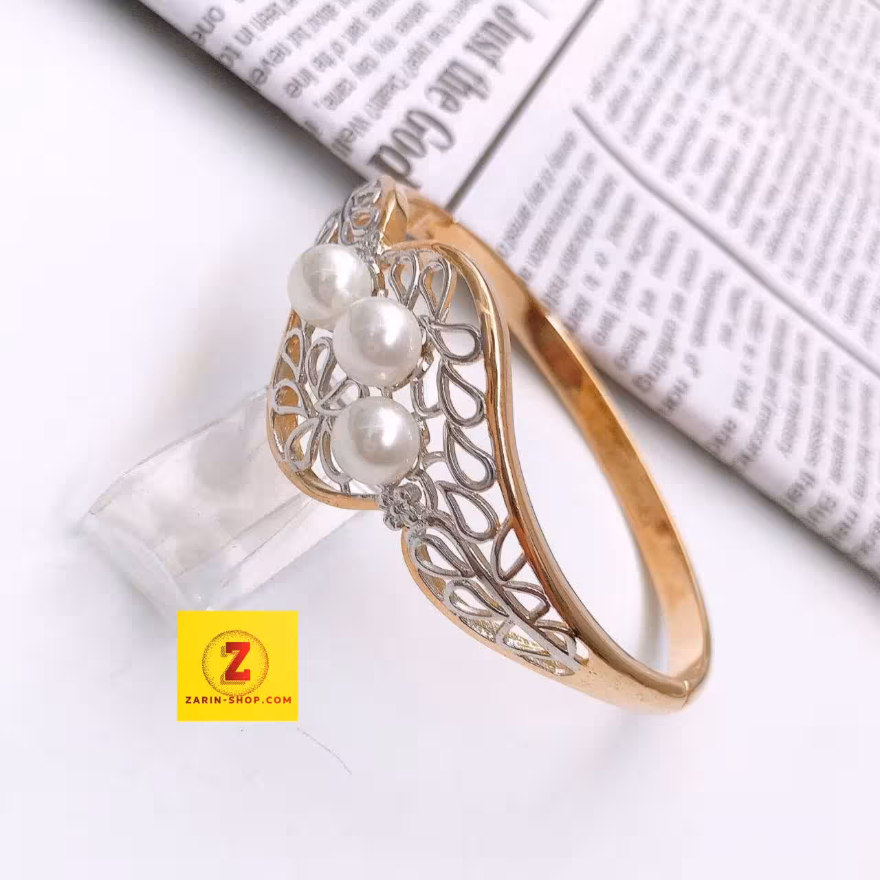 دستبند ژوپینگ مروارید دار زنانه