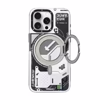 کاور مگ سیف استند (هولدر) سفید یانگ کیت مدل CyberPunk 360° MagSafe Ring مناسب آیفون 15 پرومکس اپل iPhone 15 Pro Max
