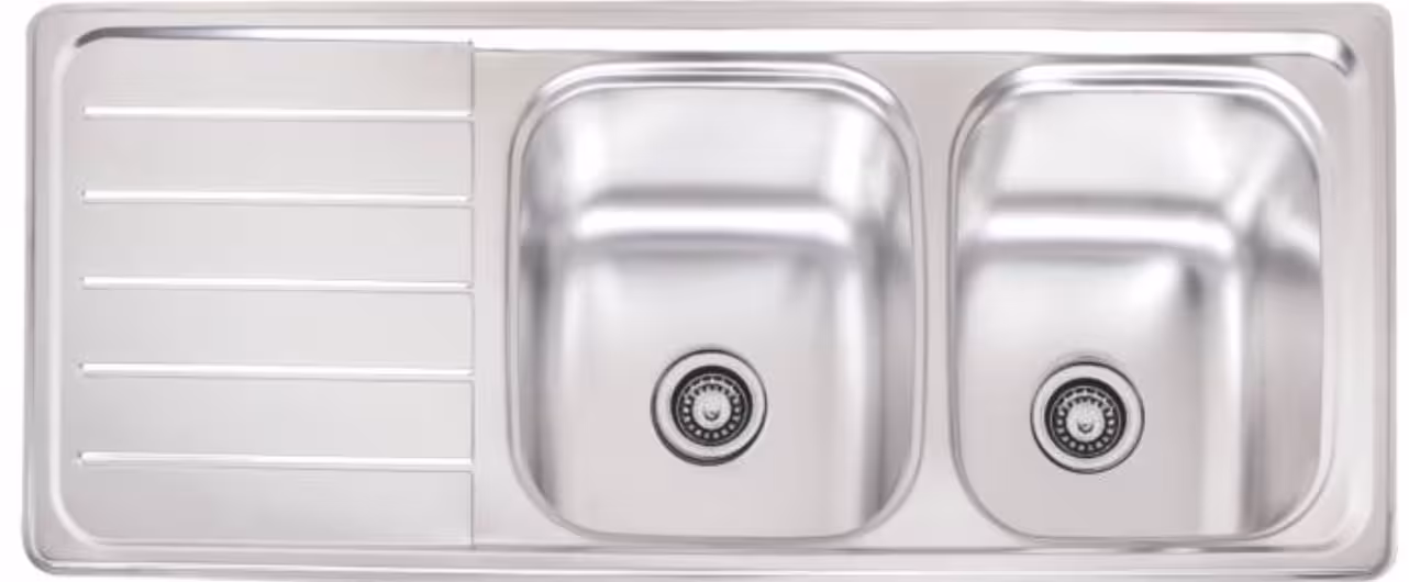 سینک نیمه فانتزی توکار کد SA03 سایز 50×122 عمــق 17