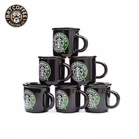 فنجان قهوه خوری استارباکس مشکی 6تایی