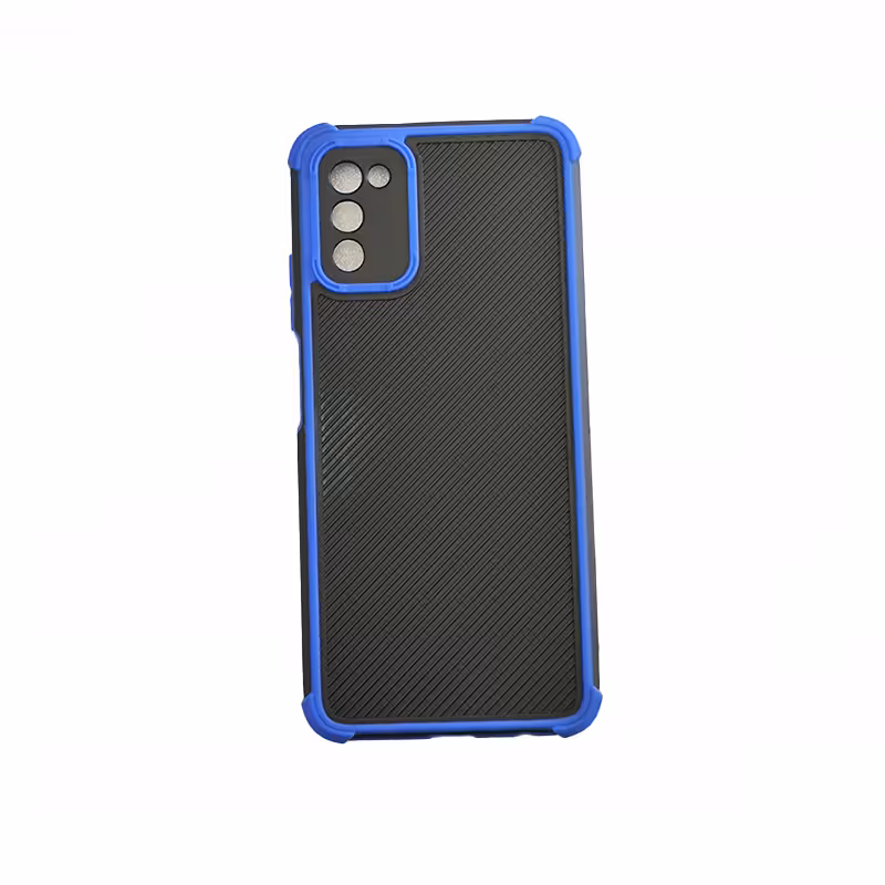 قاب گوشی سامسونگ A03S طرح ساده مشکی دور آبی