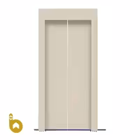 درب اتوماتیک آسانسور حریری طرح استیل