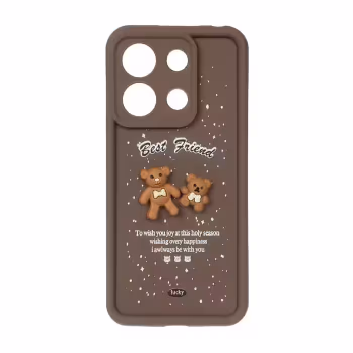 قاب Solid Case عروسکی Friends مدل Xiaomi Redmi Note 13 4G -کد3824