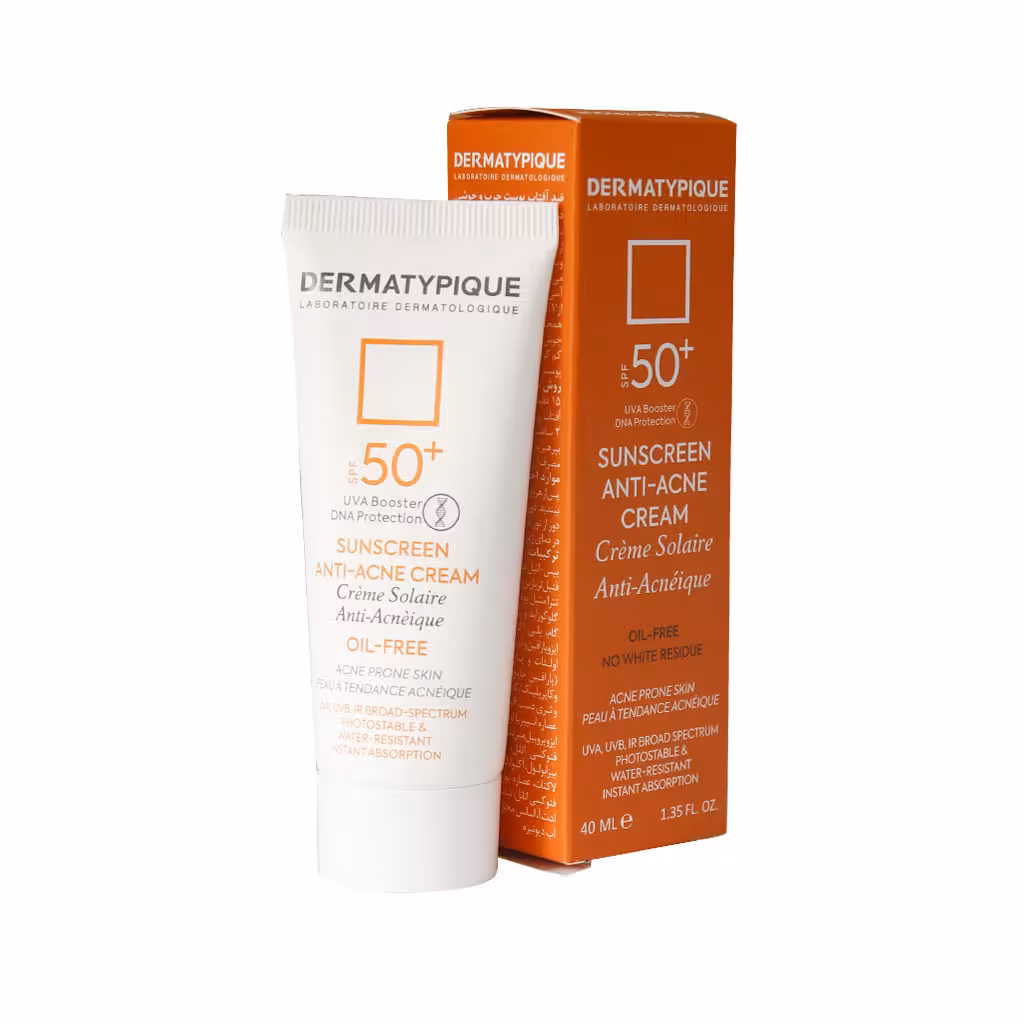 ضد آفتاب مناسب پوست چرب و جوش دار درماتیپیک  SPF 50  بی رنگ