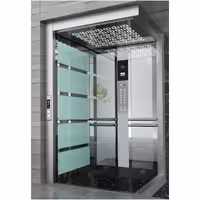 کابین آسانسور استیل نقره ای کد 10222