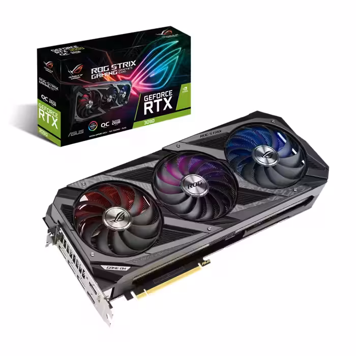 کارت گرافیک ایسوس ROG STRIX GeForce RTX 3090 OC Edition 24GB GAMING
