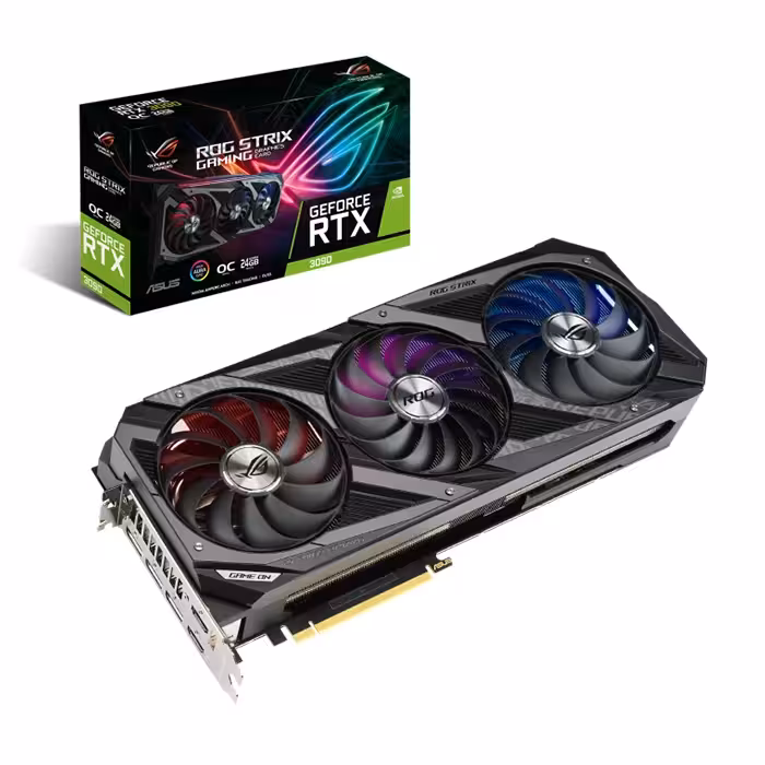 کارت گرافیک ایسوس ROG STRIX GeForce RTX 3090 OC Edition 24GB GAMING