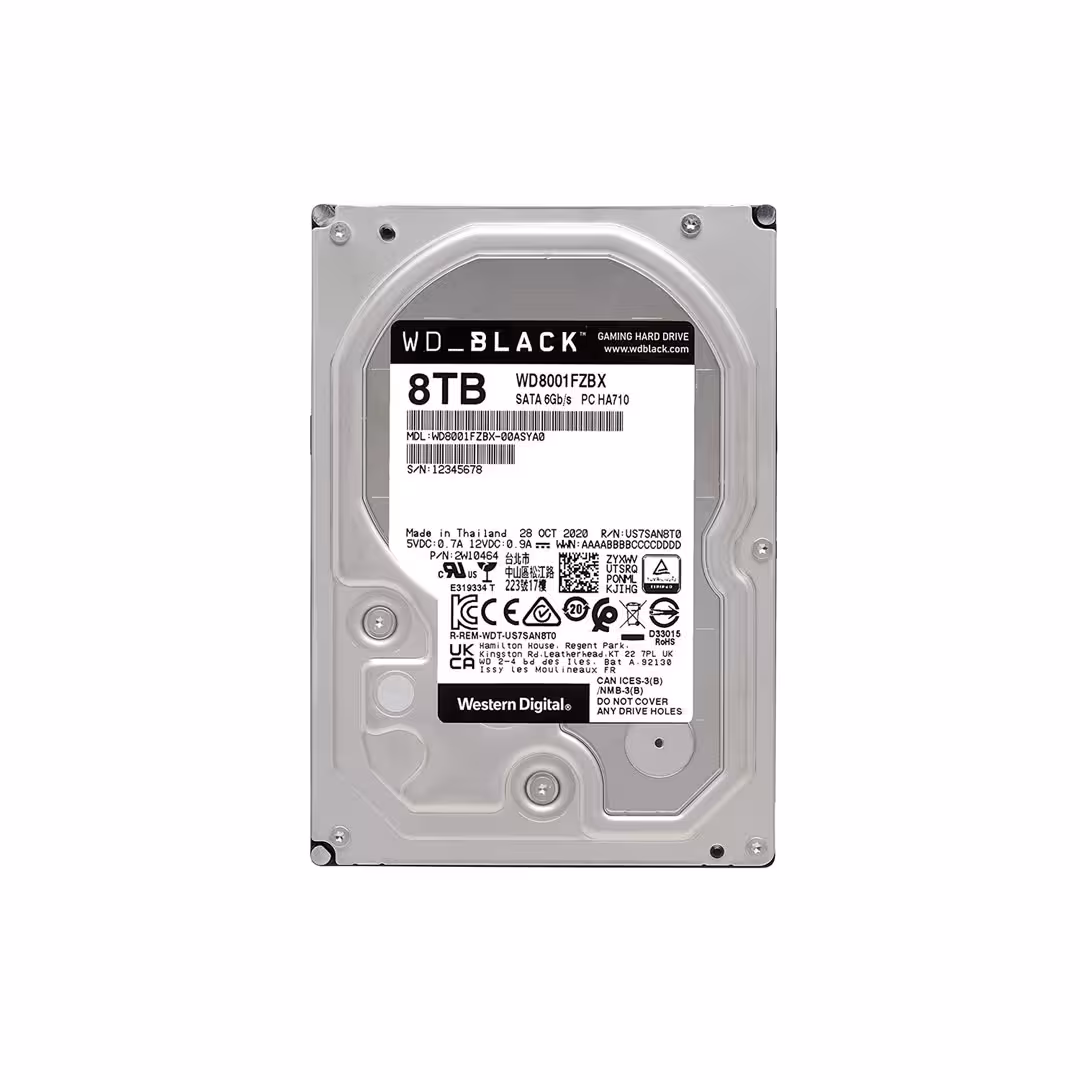 هارد اینترنال وسترن دیجیتال مشکی Black ظرفیت 8 ترابایت