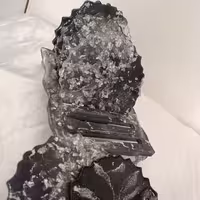 زیر استکانی رزینی  ب همراه استند ورق نقره و دودی