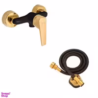 شیر سرویس بهداشتی فاخته مدل مارگارت کد MT به همراه شلنگ مجموعه 2 عددی