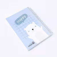 دفتر خط دار خرس سفید ایمان (iman)