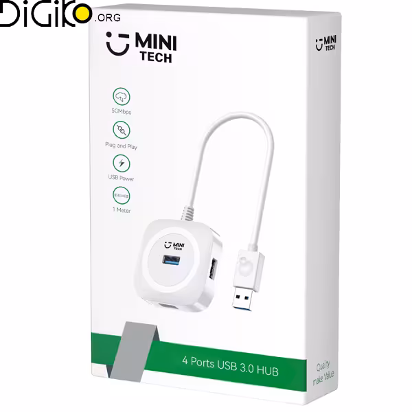 هاب USB3.0 مینی تک 4 پورت مدل M-344