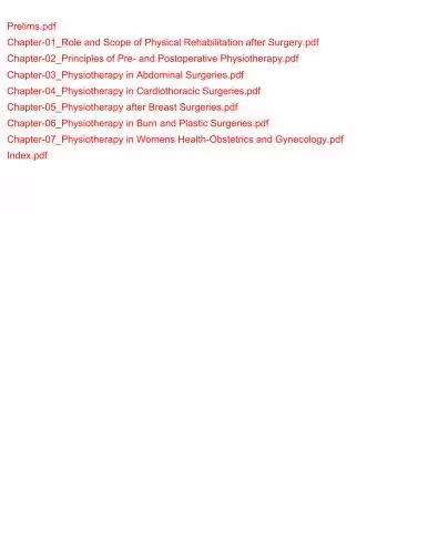 خرید و دانلود نسخه کامل کتاب Textbook of Physiotherapy in Surgical Conditions