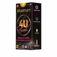 کاندوم تاخیری خاردار فور یو Maximum بسته 12تایی