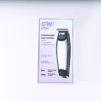 ماشین اصلاح موی سر و صورت شارژی جی دبلیو مدل G-9819، اصلاح به صورت خط زن و صفر زن، منبع انرژی با برق و باتری، تکنولوژی اصلاح به صورت تریمر، اندازه اصلاح 0.1 میلی‌متر، مدت زمان شارژ 480 دقیقه و مدت زمان استفاده پس از شارژ 60 دقیقه، به همراه شارژر و روغن