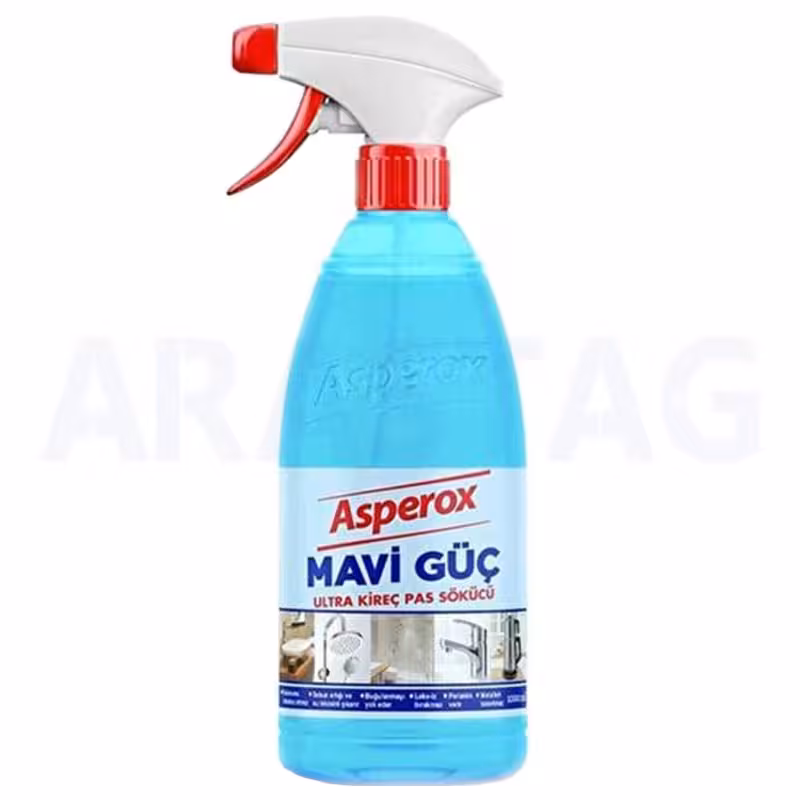 اسپری پاک کننده آسپروکس آبی تمیزکننده شیرآلات و سرامیک حجم 1000 میلی