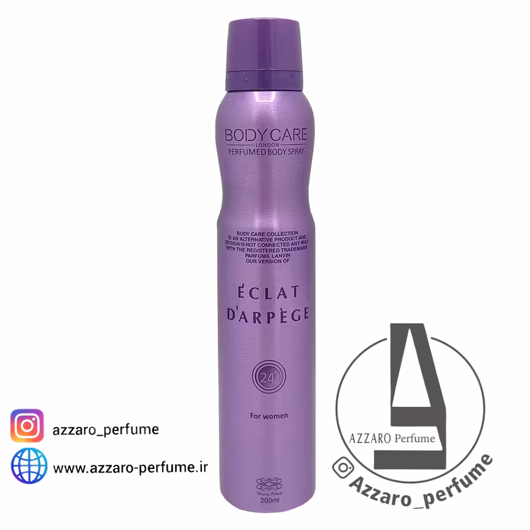 اسپری خوشبو کننده بدن زنانه بادی کر اکلت eclat حجم 200 میلی لیتر
