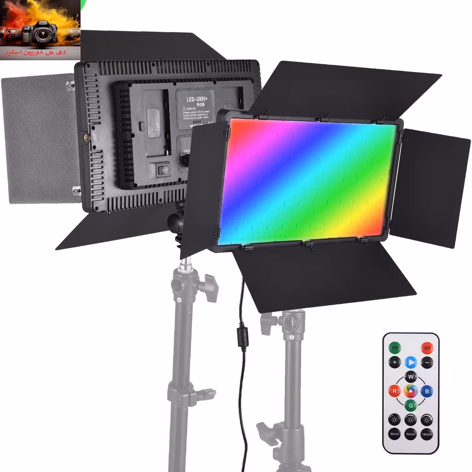 پنل نور ال ای دی آر جی بی Professional photox LED U600 RGB(توان 40 وات)(نور ساده و RGB)