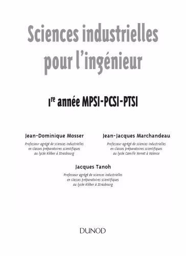 خرید و دانلود نسخه کامل کتاب Sciences industrielles pour l’ingenieur Tout-en-un (MPSI PCSI PTSI)