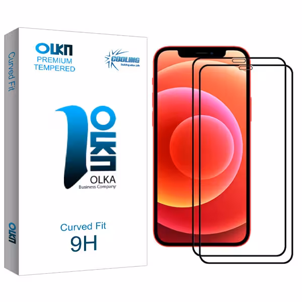 محافظ صفحه نمایش کولینگ مدل Olka glass مناسب برای گوشی موبایل اپل Iphone 12/12Pro بسته دو عددی
