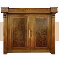 درب ورودی چوبی مخصوص ویلا های لوکس کد 3017